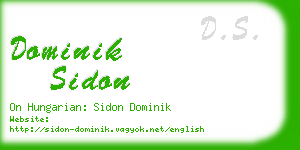 dominik sidon business card